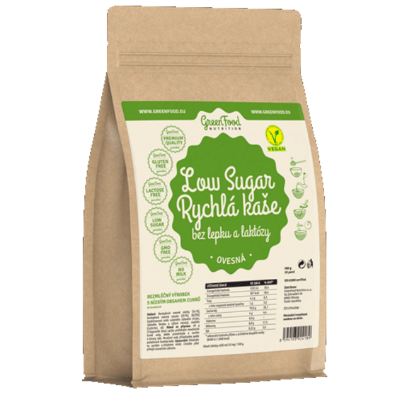 GreenFood Zuckerarmer Schnellbrei