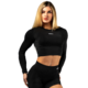 Nebbia Seamless crop top s dlouhým rukávem POWER 892