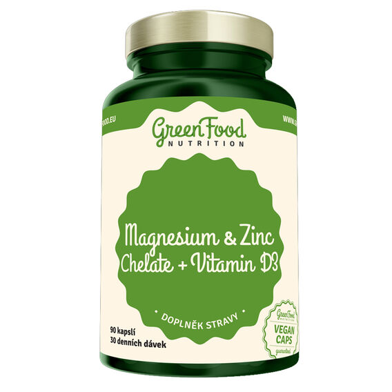 GreenFood Magnesium- und Zinkchelate + Vitamin D3