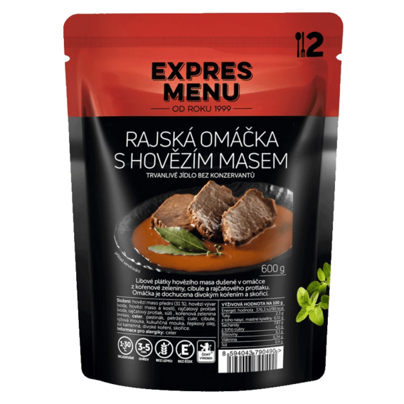 Expres menu Tomatensauce mit Rindfleisch
