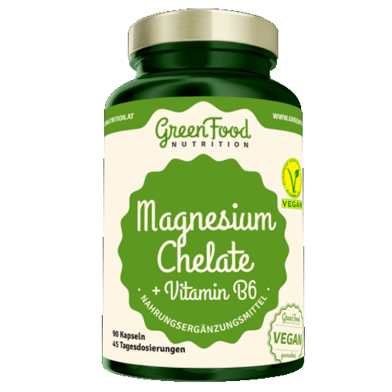 GreenFood Magnesium Chelat + Vitamin B6