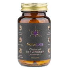 NaturLabs Železo chelátové + vitamín B9