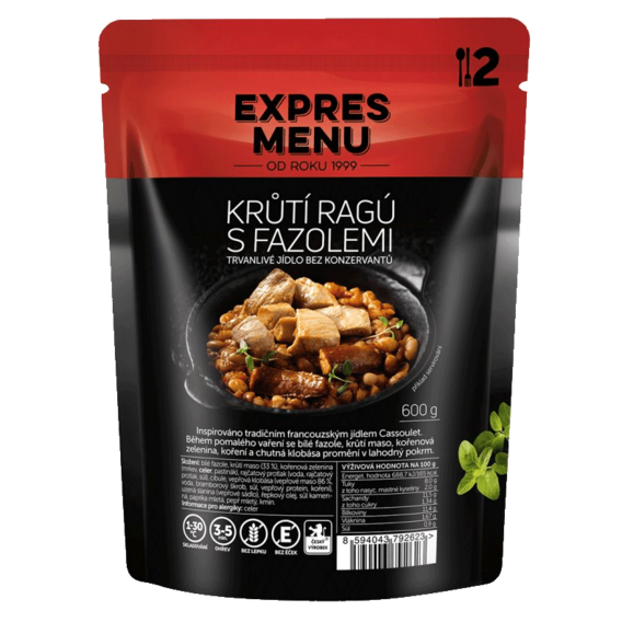 Expres menu Turkey ragout with beans