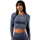 Nebbia Seamless crop top s dlouhým rukávem POWER 892