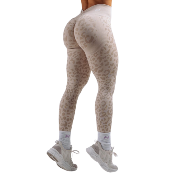 Nebbia Compression push-up leggings with leopard pattern PRIMAL 849