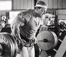 To training with Dorian Yates