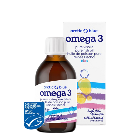 arctic blue® Kids Omega 3 (450mg DHA, 380mg EPA &amp; Vitamin D 400IU)