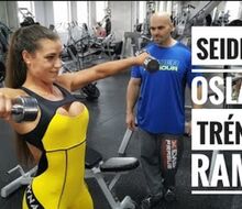 Lukáš Osladil supervises Kristýna Seidlová's shoulder and arm training!