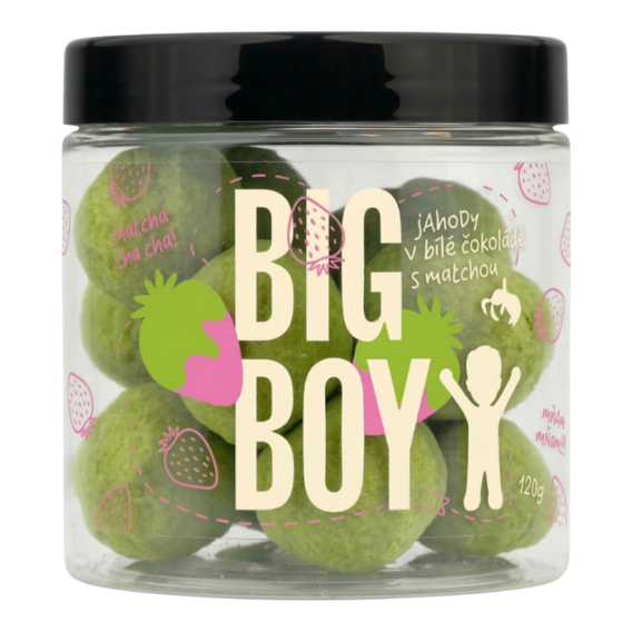 Big Boy White chocolate covered strawberries with matcha