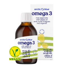 arctic blue® Vegan Omega 3-6-9 Algae (Konopný olej + olej z mořské řasy + vitamín D 400IU)