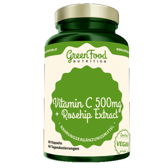GreenFood Vitamin C 500 + Rosehip Extract