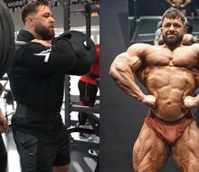 Regan Grimes put eight times 375lb on the front squat in preparation for the 2022 Arnold Classic!