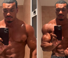 Larry Wheels showed his physique one month after coming off steroids