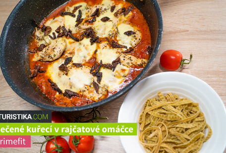 Baked chicken in tomato sauce with mozzarella and protein pasta - #varimefit