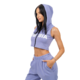 Nebbia Crop mikina bez rukávů MUSCLE MOMMY 258