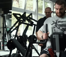 Honza Turek at the back training with Pavel Vacek
