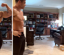 Legendary Milos Sarchev teaches Logan Franklin how to pose properly