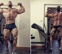 Lubos Chládek enters the volume at the current weight of 107,1kg