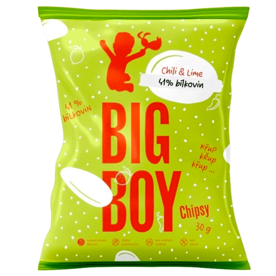 Big Boy Proteinové chipsy 30 g chilli and lime