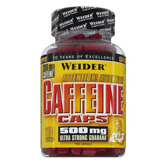 Weider Caffeine caps - 110 kapslí