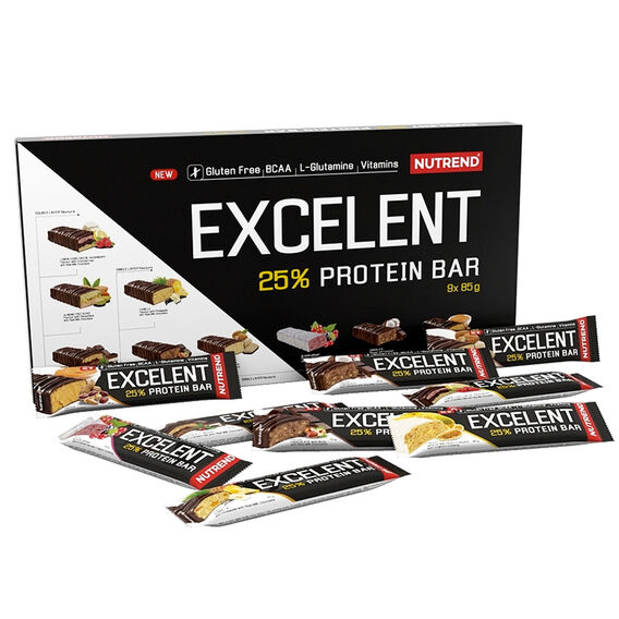 Nutrend Excelent Protein Bar 85 g čokoláda, nugát
