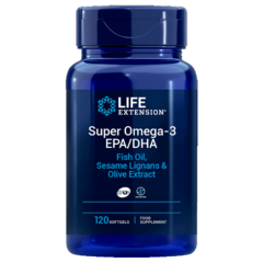 Life Extension Super Omega3 EPA/DHA with Sesame Lignans & Olive Extract