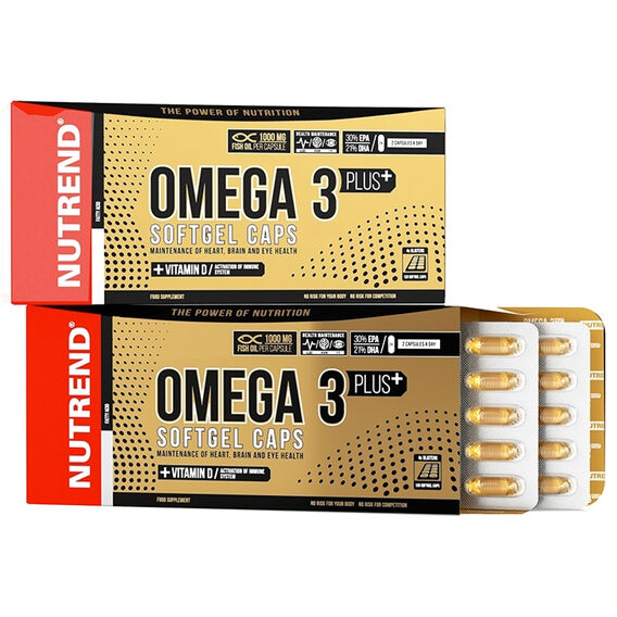 Nutrend Omega 3 Plus - 120 kapslí