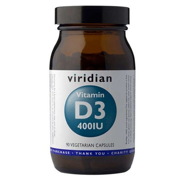Viridian Vitamin D3 400IU - 90 kapslí