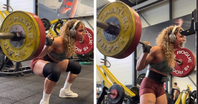 Powerlifterka Samantha Eugenie (69kg/20let) dřepla 200 kg!