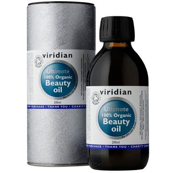 EXP. 24/1/2023 Viridian 100% Organic Beauty Oil - 200ml