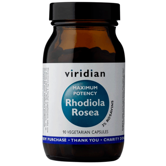 Viridian Rhodiola Rosea Maximum Potency 90 kapslí
