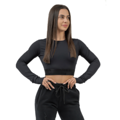 Nebbia Dámský crop top s dlouhým rukávem INTENSE Perform 839