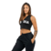 Černá Nebbia Crop mikina bez rukávů MUSCLE MOMMY 258