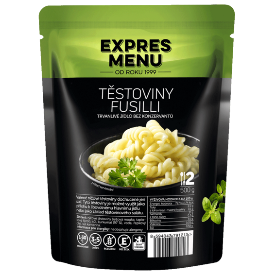 Expres menu Těstoviny fusilli (2 porce) - 500g