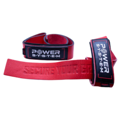Power System Kožené trhačky na mrtvý tah Leather Straps 3320