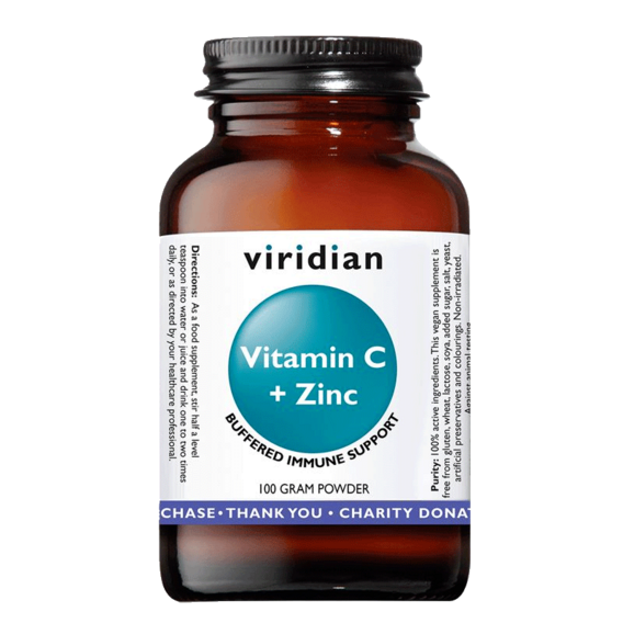 Viridian Vitamin C + Zinc - 100g