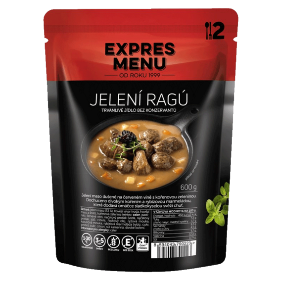Expres menu Jelení ragú (2 porce) - 600g