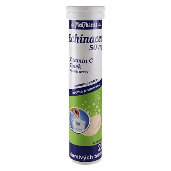 MedPharma Echinacea 50 mg + vit.C + zinek