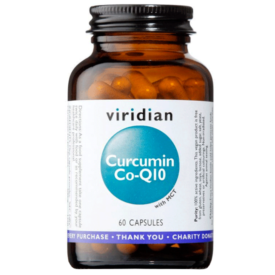 Viridian Curcumin Co-Q10 - 60 kapslí