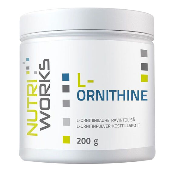 NutriWorks L-Ornithine 200 g bez příchutě