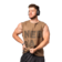 Hnědá Nebbia Washed-off mikina bez rukávů BEASTIN' 361