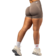 Světle hnědá ASH Nebbia High-waist push-up šortky POWER 893