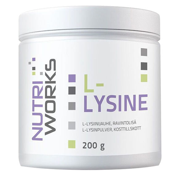 NutriWorks L-Lysine 200 g bez příchutě