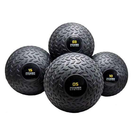 Power System Posilovací míč SLAM BALL 3000 g Černá