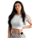 Béžová Nebbia Crop top s leopardím vzorem ’97 PRIMAL 861