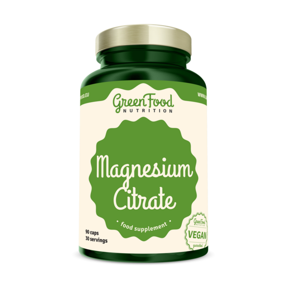GreenFood Magnesium Citrate - 90 kapslí