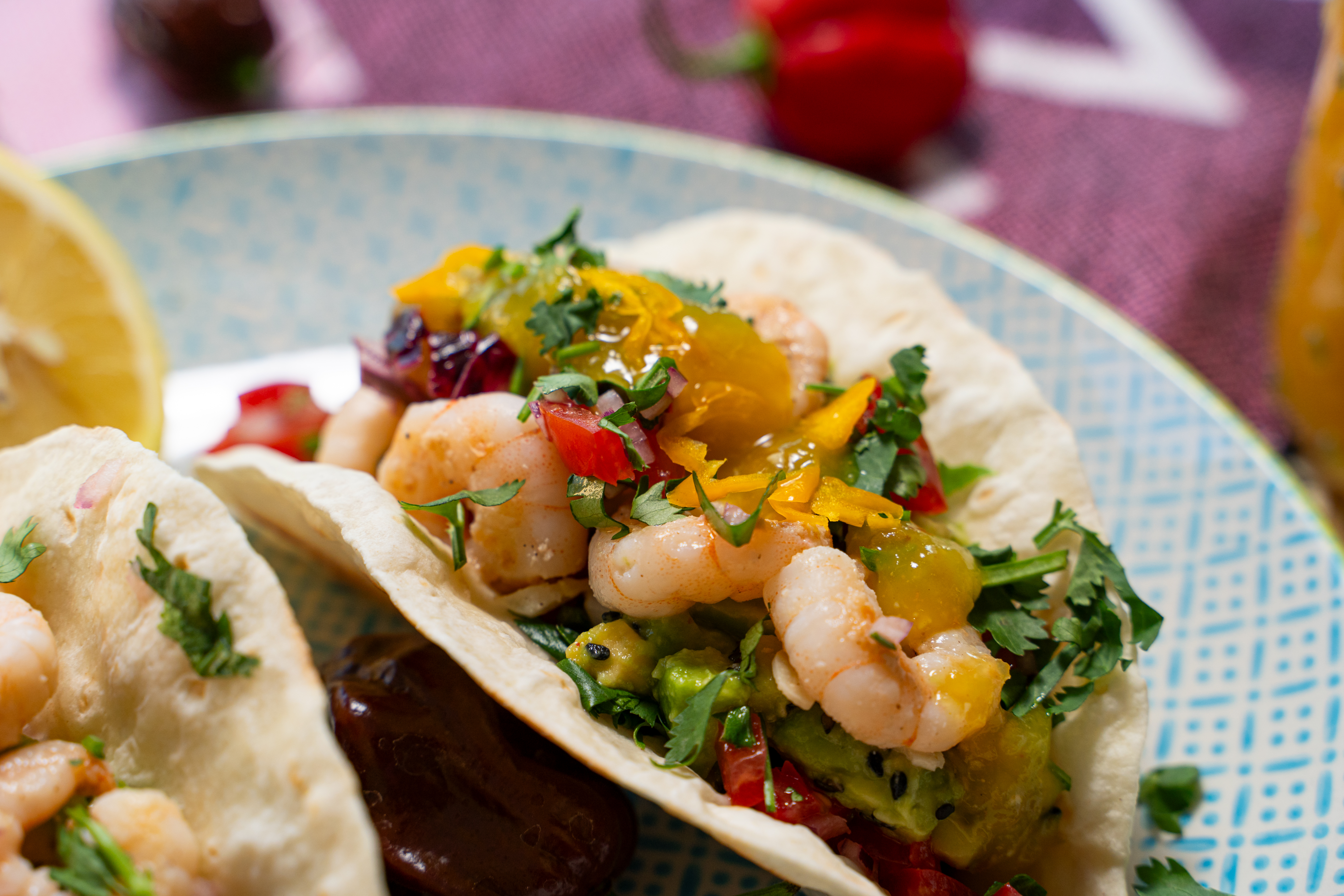 Tacos s krevetami