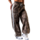 Světle hnědá CAMO Nebbia Oversized tepláky POWER 896