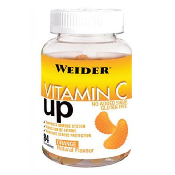 Weider Vitamin C UP želatinové bonbóny 84 tablet - pomeranč