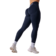 Tmavě modrá Nebbia Bezešvé extra push-up legíny s vysokým pasem FLOW SEAMLESS 496